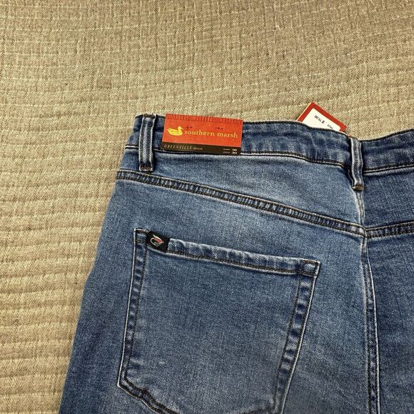 NWT Southern Marsh Greenville Stretch Denim Jeans Men 36x30 Light Blue - Picture 7 of 10